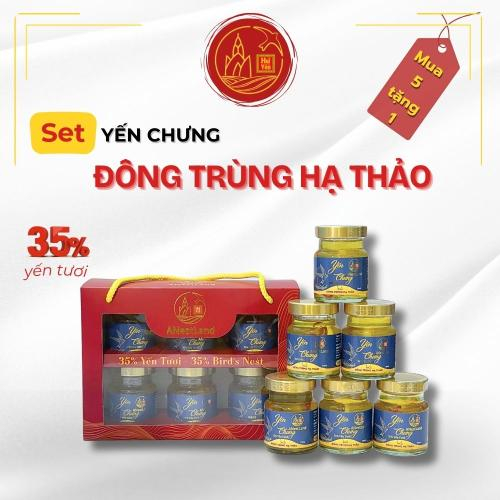 Set Yến Chưng Đông Trùng Hạ Thảo 6 Hũ